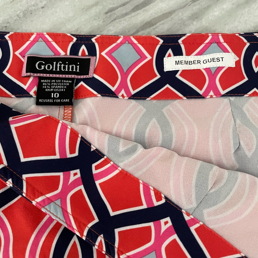 Golftini Orange and Navy Golf Skort - Picture 7 of 9